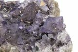Purple Cubic Fluorite Crystal Cluster - Cave-In-Rock #246730-2